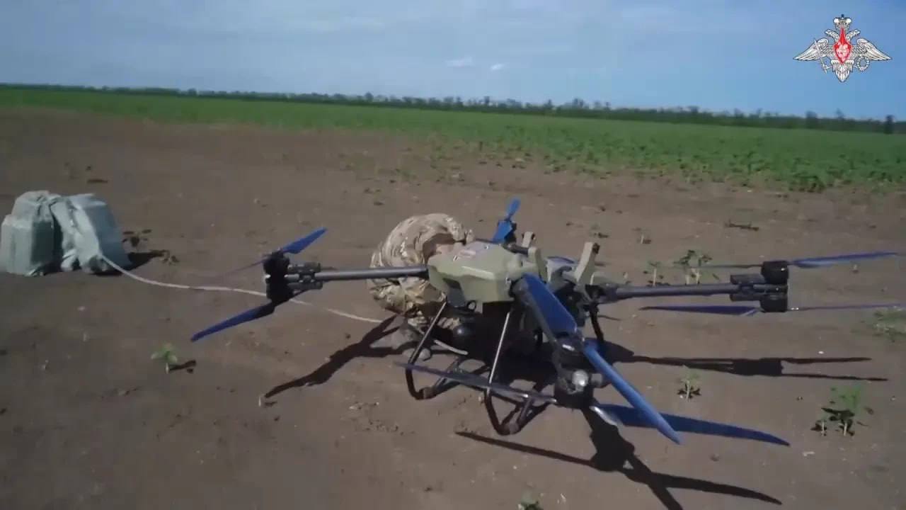 Russian drone cargo logistics in conflict zone