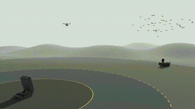 Leonidas phased array targeting drone swarm
